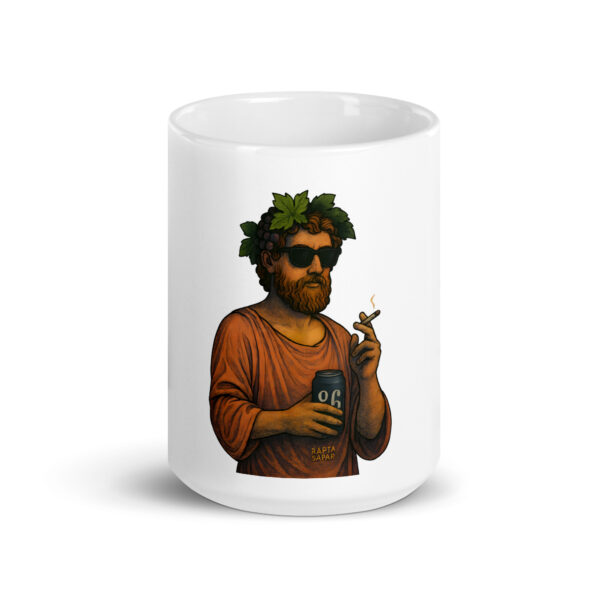 White glossy mug